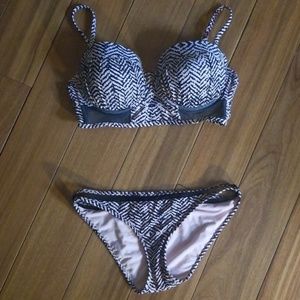 Bikini Zebra Print Set